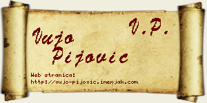 Vujo Pijović vizit kartica